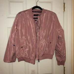 pink bomber jacket